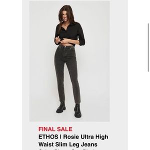 Rosie Ultra High Rise Straight Cut Jeans